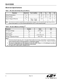 浏览型号Si4133G-BT*的Datasheet PDF文件第4页