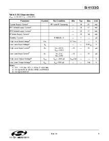 浏览型号Si4133G-BT*的Datasheet PDF文件第5页