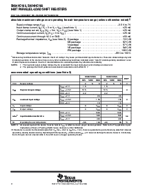 浏览型号SN74HC165PWR的Datasheet PDF文件第4页