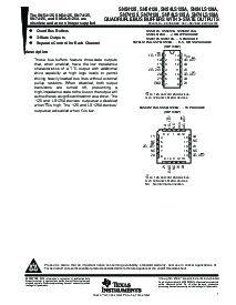 浏览型号SN74LS125ANSR的Datasheet PDF文件第1页