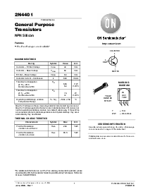 浏览型号2N4401RLRAG的Datasheet PDF文件第1页