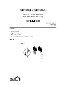 浏览型号2SK2938L的Datasheet PDF文件第1页