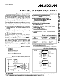 浏览型号MAX705ESA的Datasheet PDF文件第1页