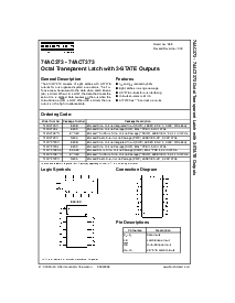 浏览型号74ACT373MTC的Datasheet PDF文件第1页