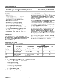 浏览型号74AHC373PW的Datasheet PDF文件第2页