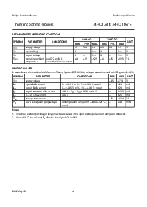 浏览型号74HCT1G14的Datasheet PDF文件第4页
