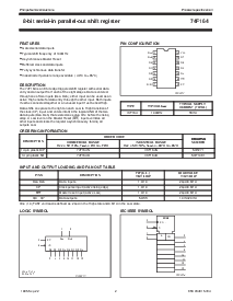 浏览型号74F164D的Datasheet PDF文件第2页