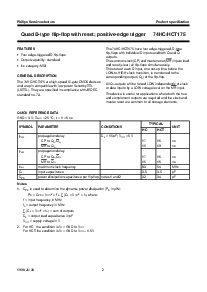 浏览型号74HC175DB的Datasheet PDF文件第2页