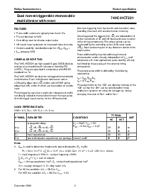 浏览型号74HC221N的Datasheet PDF文件第2页