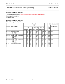 浏览型号74HC240N的Datasheet PDF文件第5页