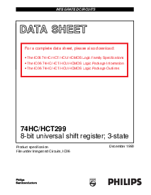 浏览型号74HC299DB的Datasheet PDF文件第1页