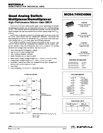 浏览型号MC74HC4066DT的Datasheet PDF文件第1页