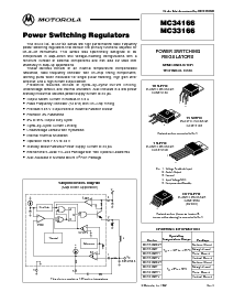 浏览型号MC34166TH的Datasheet PDF文件第1页