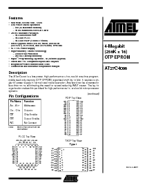 浏览型号AT27C4096-70JC的Datasheet PDF文件第1页