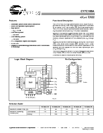 浏览型号CY7C168A-25PC的Datasheet PDF文件第1页