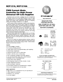 浏览型号NCP1216AP65的Datasheet PDF文件第1页