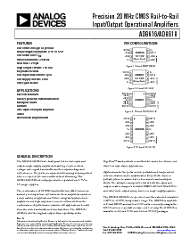 浏览型号AD8616ARM的Datasheet PDF文件第1页