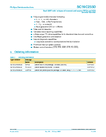 浏览型号SC16C2550的Datasheet PDF文件第2页