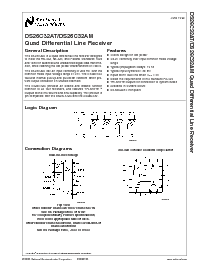 浏览型号DS26C32ATM的Datasheet PDF文件第1页