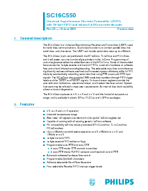 浏览型号SC16C550的Datasheet PDF文件第1页