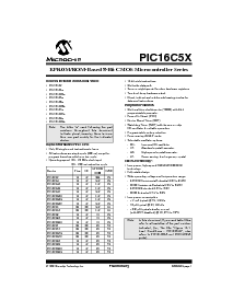 浏览型号PIC16C54的Datasheet PDF文件第1页