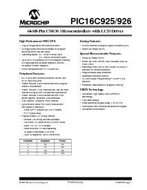 浏览型号PIC16C925T的Datasheet PDF文件第3页