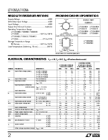浏览型号LT1056CN8的Datasheet PDF文件第2页