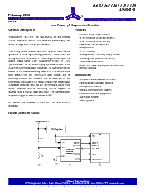 浏览型号ASM706CPA的Datasheet PDF文件第1页