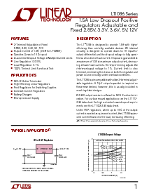 浏览型号LT1086CT-5的Datasheet PDF文件第1页