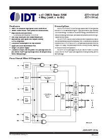 浏览型号IDT71V416L10PHG的Datasheet PDF文件第1页