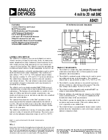 浏览型号AD421BRRL的Datasheet PDF文件第1页