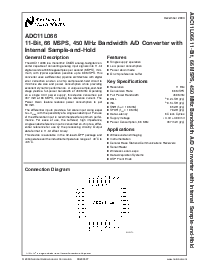 浏览型号ADC11L066的Datasheet PDF文件第1页