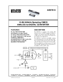 浏览型号ADS7819UB的Datasheet PDF文件第1页