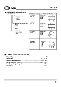 浏览型号AIC1680-P60CX的Datasheet PDF文件第2页