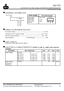 浏览型号AIC1737-25CX的Datasheet PDF文件第2页