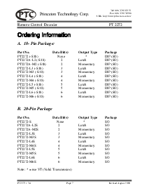 浏览型号PT2272-M4的Datasheet PDF文件第7页