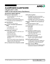 浏览型号AM29F002BT-70的Datasheet PDF文件第2页