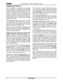 浏览型号Am29SL800BB170WBI的Datasheet PDF文件第2页
