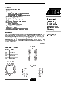 浏览型号AT29C020-90PC的Datasheet PDF文件第1页