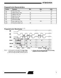 浏览型号AT29C040A-12TC的Datasheet PDF文件第7页