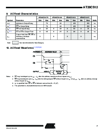 浏览型号AT29C512-70PC的Datasheet PDF文件第7页