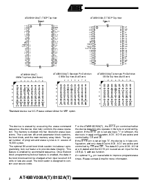 浏览型号AT49BV8192A-15CI的Datasheet PDF文件第2页
