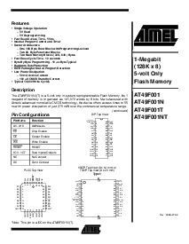 浏览型号AT49F001NT-90JC的Datasheet PDF文件第1页