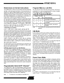 浏览型号AT89C1051U-24SC的Datasheet PDF文件第5页