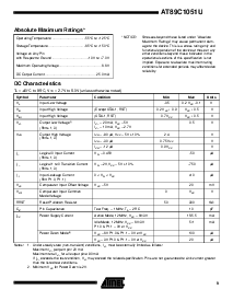 浏览型号AT89C1051U-24SC的Datasheet PDF文件第9页