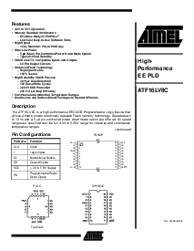 浏览型号ATF16LV8C-10XC的Datasheet PDF文件第1页