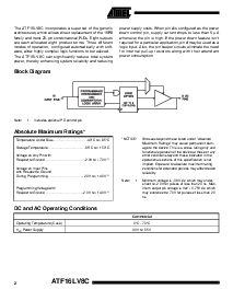 浏览型号ATF16LV8C-10XC的Datasheet PDF文件第2页