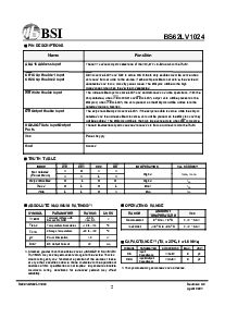 浏览型号BS62LV1024SI的Datasheet PDF文件第2页