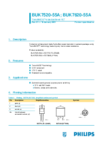 浏览型号BUK7520-55A的Datasheet PDF文件第1页