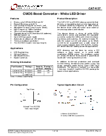 浏览型号CAT4137TD的Datasheet PDF文件第1页